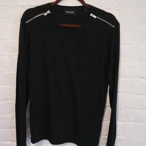 The Kooples Men's Longsleeve Zipper Shoulder Top